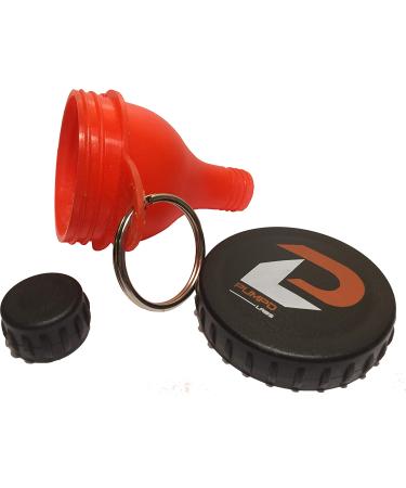 PUMPD Labs Fill 'N Go Supplement Funnel (2 Pack) - Easy to Use & Clean | Dishwasher Safe | Portable & Convenient | Includes Keyring for Gym Bag or Keychain - Buy Online on GoSupps.com