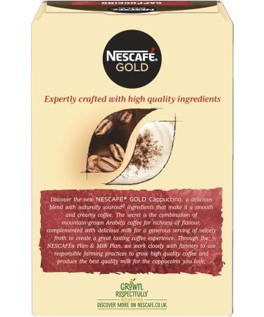 Nescaf Gold Blend Origins Alta Rica Instant Coffee 190g & Gold Cappuccino Instant Coffee 8 x 15.5g 8 Count (Pack of 1) - Buy Online on GoSupps.com