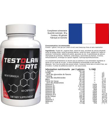  TESTOLAN Testolan Forte - 60 Capsules - Buy Online on GoSupps.com
