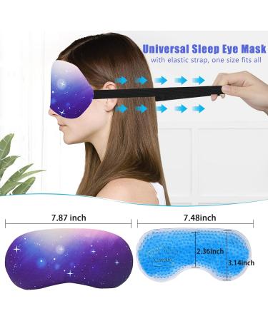 Cavoilu Gel Eye Mask - Cooling Sleep Mask for Dark Circles & Puffiness - Warm & Cold Therapy - Ideal for Home, Office & Travel - Perfect Gift for Women - Buy Online on GoSupps.com