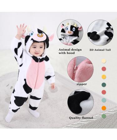 Doladola Unisex Baby Cat Hooded Romper 12-18 Months - Cow Print - Buy Online on GoSupps.com