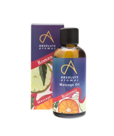 Absolute aroma romance 'Romance' Bade & Massage Oil 100ml - Jasmin green mint and cedar wood pure essential oils on jojoba sweet almond and night candle base - sensual body oil