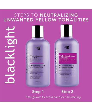 Oligo Blacklight Violet Conditioner (8.5 oz.) - Anti Yellow Toner for Bleached Blonde Hair | Color Protection for White & Natural Blondes | Vegan-Friendly - Buy Online on GoSupps.com