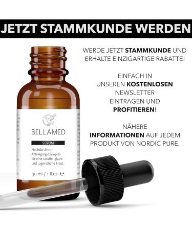 Bellamed Vitamin C Serum - High Dose with Hyaluronic Acid & Aloe Vera | Vegan Anti-Aging Skin Care for Tightening & Firming - Buy Online on GoSupps.com