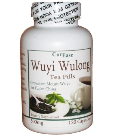 CurEase Wuyi Wulong Tea Capsules 500mg 120 Capsules 60 Servings