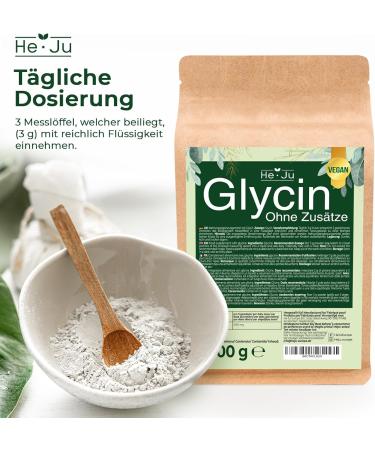 Buy 100% Pure Glycin Powder 500g - Vegan Additive-Free 165 Portions | Premium Quality Amino Acid - Buy Online on GoSupps.com