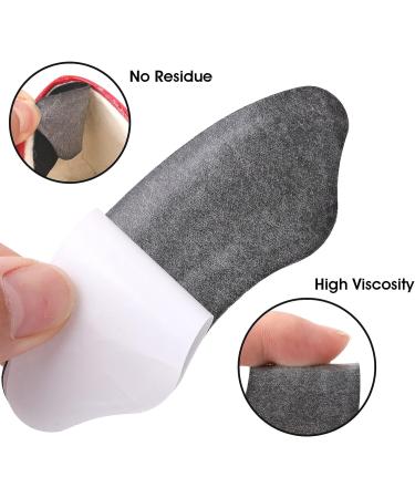 5D Comfort Heel Grips Liner Cushions - Prevent Heel Pains & Blisters - Self-Adhesive Inserts - 8 Pairs, Black - Buy Online on GoSupps.com