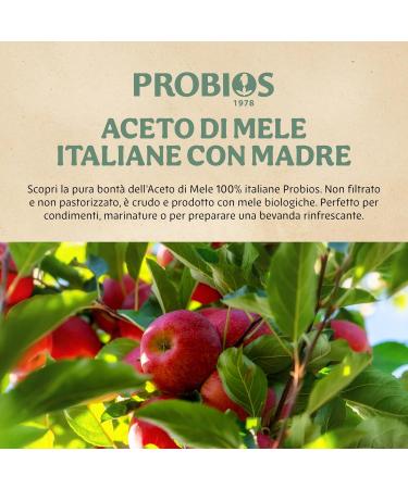  Probios JNHCD Probios Italian Apple Cider Vinegar with Organic Mother - 500ml Pack - Buy Online on GoSupps.com