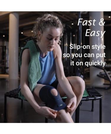 Actimove Sports Edition Knee Support - Open Patella Navy Small | Lightweight & Comfortable for Active Life | International Shipping Available - Buy Online on GoSupps.com