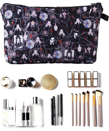 Adorable Wednesday Addams Makeup Bag for Women - Roomy & Portable Cosmetic Pouch for Camp, Vacation & Travel - Perfect Gift for Girls (Moon) - Buy Online on GoSupps.com