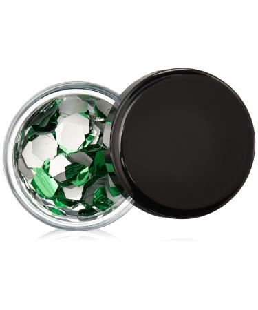 Decore Moi Hexagons Body Glitter Bottle Green 11 Gram Bottle Green 11 Gram