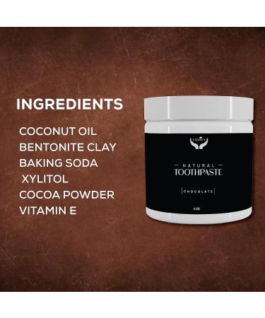 LMDIFY Natural Chocolate Toothpaste | Fluoride-Free Calcium Bentonite Clay 4 oz - Shop Internationally - Buy Online on GoSupps.com
