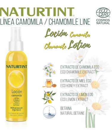 Phergal Laboratorios Naturtint Camomila spray lotion Progress the hair progressively Ecocert 995 natural ingredients With camomile honey and lemon 125ml - Buy Online on GoSupps.com