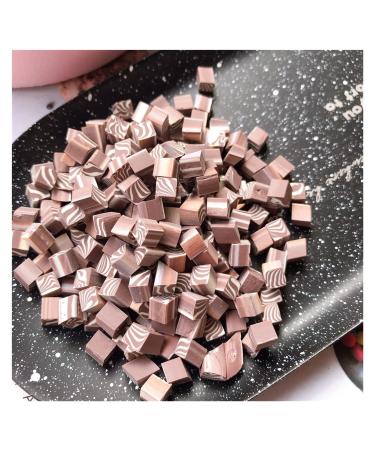 RT 50g Simulation Cube Chocolate Candy Hot Clay Sprinkles for Slime Filling Polymer Slice Crafts DIY Kids Toys Filler Material 5mm Y425 (Color : 3)
