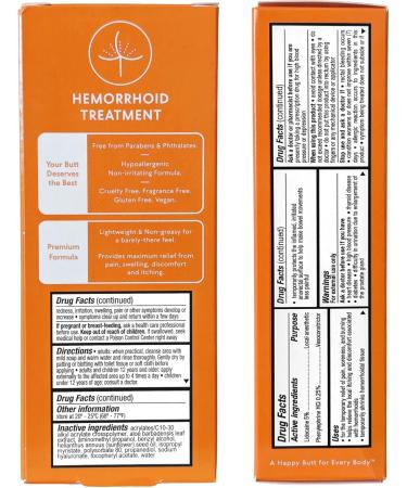 BEAM Maximum Strength Lightweight, Non-Sticky, Non-Greasy Hemorrhoid Cream Lotion, 5% Lidocaine, Phenylephrine HCI, Paraben & Phthalate Free, Fast Relief of Pain, Swelling, Itching & Discomfort, 1oz Hemorrhoid Treatment - Buy Online on GoSupps.com