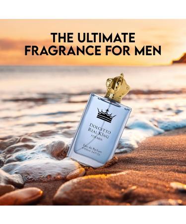 Dolcetto Real King Sensual Woody Fragrance for Men | Long Lasting Cologne Aromatic Scent Eau de Parfum Natural Spray - Great Holiday Gift 3.4 Fl Oz/100 Ml - Buy Online on GoSupps.com