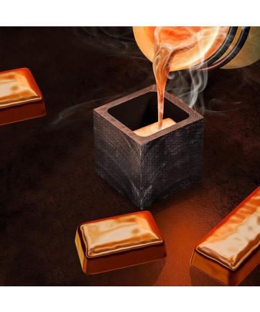 Graphite Ingot Mold for Gold, Silver, Copper Casting - 40x40x45mm, 1000g Gold/500g Silver - Buy Online on GoSupps.com