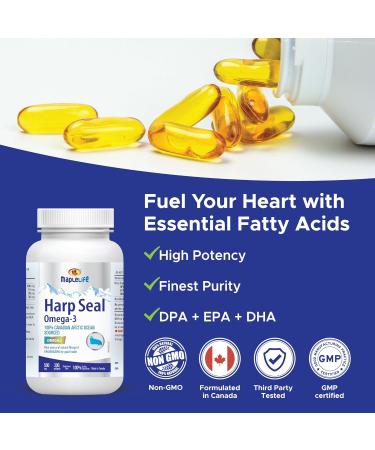 Maplelife Nutrition Harp Seal Oil 500 mg 100% Canadian Arctic Ocean Sourced EPA/DHA/DPA for Better Absorption Boost Brain Power Maintain Cardiovascular Health Lower Cholesterol & Triglyceride Anti-Inflammation Improve Cognitive Function 300 Softgels 300 c - Buy Online on GoSupps.com