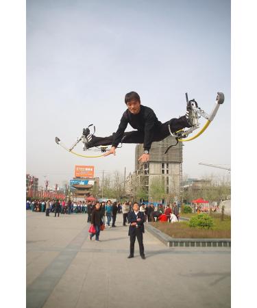 Skyrunner 2018 New Model Jumping Stilts POGO Stilts Kangaroo Shoes Bouncing Spring Stilts Men Women Fitness Exercise Black Load Weight:90-100KG/198-220LBS - Buy Online on GoSupps.com