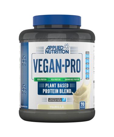 Applied Nutrition Vegan Pro - Vegan Protein Powder Plant Based Supplement (2.1kg - 70 Servings) (Vanilla) Vanilla 2.1 kg (Pack of 1)