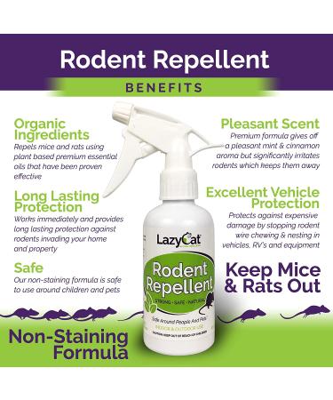 Rodent Repellent Spray 2X Strength - Peppermint Oil - MAX Power for Home, RV, Car, Camper, Boat - Natural Mouse & Rat Repellent (2 Pack) - Buy Online on GoSupps.com
