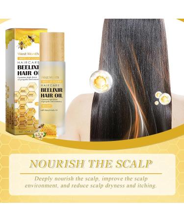 Znnhnn Hair oil with honey and rosemary extract deeply repairs dry split ends accelerates hair growth provides shine without greasy leaves for permanently damaged and dry hair 10 ml - Buy Online on GoSupps.com