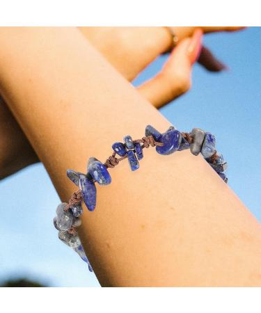 TENDYCOCO stone bracelet bracelets aesthetic bracelets adjustable bracelet natural adjustable rope stone bracelets agate birthday present Miss to weave crystal gravel beaded gravel crystal - Buy Online on GoSupps.com