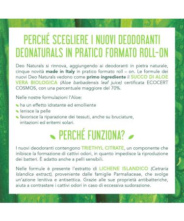 Aloe Vera Roll-On Deodorant 50ml - Moisturizing - Buy Online on GoSupps.com