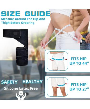 Adjustable Hip & Thigh Brace for Sciatica Pain Relief | Compression Sleeve for Men & Women | Buttock Support Wrap with Nylon Buckles - Buy Online on GoSupps.com