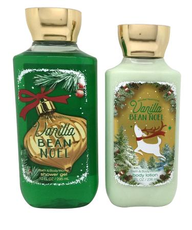 Bath & Body Works Vanilla Bean Noel Gift Set - Shower Gel & Body Lotion Bundle - Buy Online on GoSupps.com