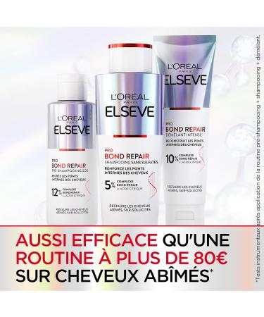 L'Or al Paris - Repairing Hair Routine for Damaged & Over-Stressed Hair - Pre-Shampoo + Shampoo + Conditioner - Citric Acid Complex - Elseve Pro Bond Repair - 3 Products - Buy Online on GoSupps.com