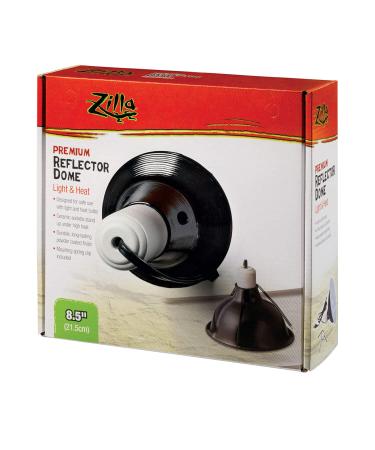 Zilla Pet Reptile Premium Heat Lamp Reflector Dome Fixture, 8.5 Inches 8.5 Inch (Pack of 1) - Buy Online on GoSupps.com