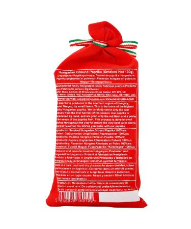 Authentic Hungarian Smoked Paprika Powder - Menol Spice | 100g Sharp Quality for Gourmets | Made in Szeged - Buy Online on GoSupps.com