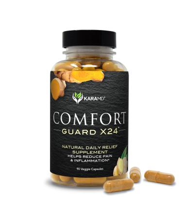 KaraMD Comfort Guard X24 - Natural Anti-Inflammatory Joint Support Supplement - with Turmeric Curcumin, Boswellia & Ginger for Inflammation - Vegetable Capsules - 30 Servings (90 Capsules) 1