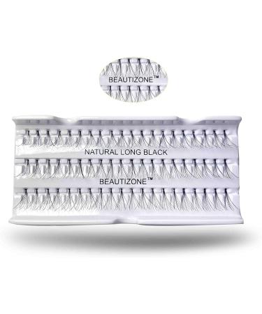 Natural Individual Lashes False Lashes Cluster Eye lashes Individual Flare Knotted Lash Extensions (NATURAL LONG (12MM) - Buy Online on GoSupps.com