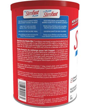 SlimFast Original Meal Replacement or Weight Loss Shake Mix Powder - 530g - French Vanilla Flavour & SlimFast Bake Shop Meal Replacement Bars Peanut Butter Caramel 300g - Buy Online on GoSupps.com