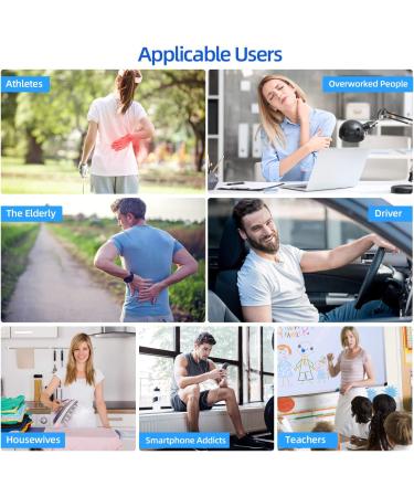 Ohuhu Tens Unit Muscle Stimulator 24 Modes Rechargeable Machine with 16 Pads for Pain Relief - Silver | Mother Father's Day Gift - Buy Online on GoSupps.com