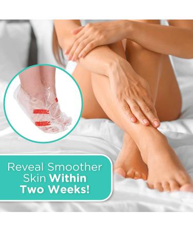 Dermora Foot Peel Mask - 2 Pack for Dry, Cracked Feet - Exfoliating & Softening Treatment with Coconut Scent - Buy Online on GoSupps.com