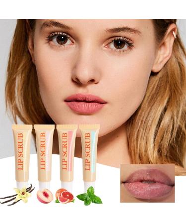 Exfoliating and moisturizing lip scrub stick | Moisturizing exfoliating lip stick 4x moisturizing lip care products lip scrub set - Buy Online on GoSupps.com