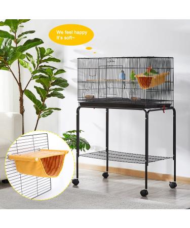 Winter Warm Bird Nest Bed Hanging Hammock Snuggle Hut for Parakeet Budgies Cockatiels Lovebird - Yellow - Buy Online on GoSupps.com