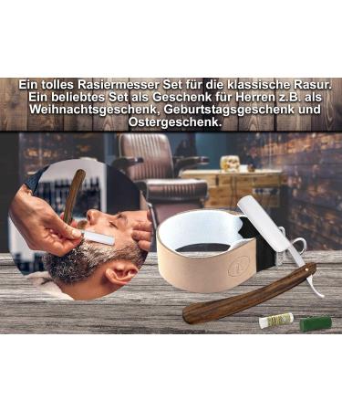 Premium Solingen Razor Set with Paste | 5/8 Professional Wooden Handle Razor | Instrument RW - International Shipping - Buy Online on GoSupps.com