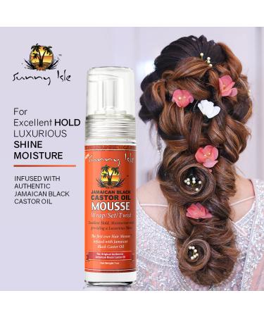 Sunny Isle Jamaican Black Castor Oil Mousse Wrap Set Twist 7oz + Extra Dark Castor Oil 2oz Bundle | Strong Hold, Luxurious Shine, Hair Growth, Frizz Control - Buy Online on GoSupps.com