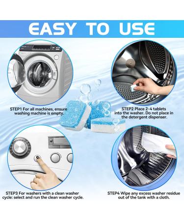 Buy Washing Machine Cleaner - 32 Tablets for Deep Cleaning Front Loader & Top Load Washers | High-Performance Household Supplies - Buy Online on GoSupps.com