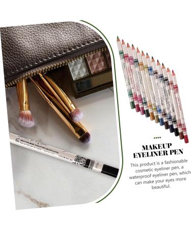 Beavorty 24 pcs Eyebrow Lip Makeup Cosmetic Colorful Liner Lasting Eyeliner Long Waterproof Pencil 1 count (Pack of 1) As Shownx2pcs - Buy Online on GoSupps.com