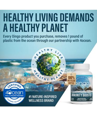 Oingo Immunity Booster Capsules Vitamin C Vitamin D3 Zinc and Quercetin 60 Capsules - Buy Online on GoSupps.com