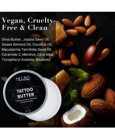 VRAIKO MELAO - Beurre de tatouage - Soin apr s-rasage - 140 g - Cr me nettoyante l'huile de noix de coco - Sans p trole - Buy Online on GoSupps.com