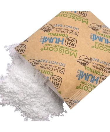 WISESOR 60-Pack Two-Way Moisture Control Packs | 62% RH 8g for 28ml Herbs Storage - Keep Your Herbs Fresh! - Buy Online on GoSupps.com