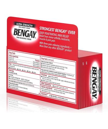 Bengay Ultra Strength Cream - Fast Pain Relief Formula - Buy Online on GoSupps.com