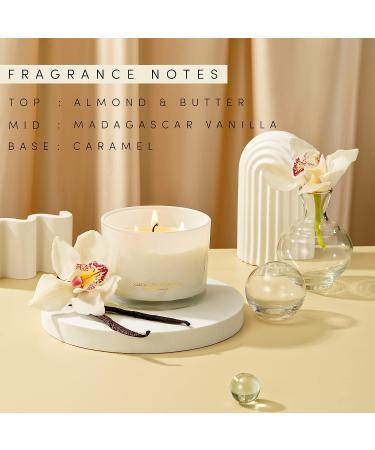 96NORTH Luxury Vanilla Soy Candle | Large 3 Wick Jar | 50-Hour Burn Time | 100% Natural Soy Wax | Aromatherapy Scent | Housewarming Gift - Buy Online on GoSupps.com