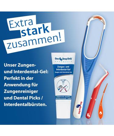 One Drop Only Tongue Cleaning & Interdental Set - 2x Gel 2x Scraper 10 Dental Picks & Brushes - Best Bad Breath Solution in Pink - Buy Online on GoSupps.com